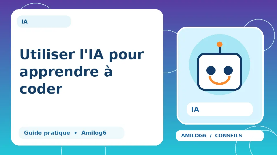 Illustration Amilog6 : Utiliser l'IA pour apprendre à coder