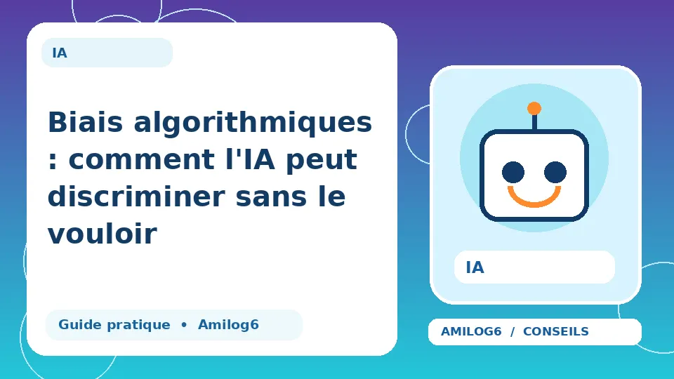 Illustration Amilog6 : Biais algorithmiques : comment l'IA peut discriminer sans le vouloir