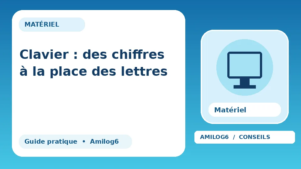 Illustration Amilog6 : Clavier : des chiffres à la place des lettres