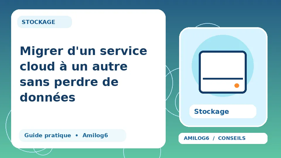 Illustration Amilog6 : Migrer d'un service cloud à un autre sans perdre de données