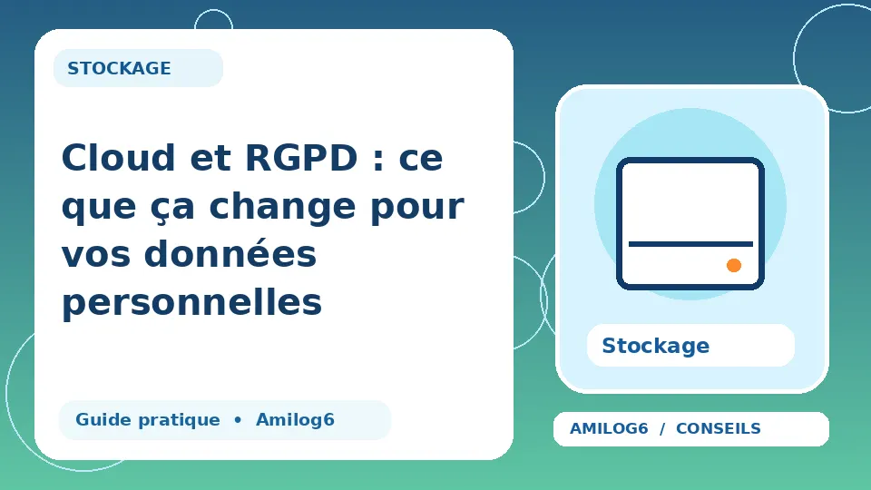 Illustration Amilog6 : Cloud et RGPD : ce que ça change pour vos données personnelles