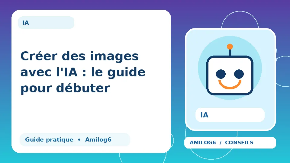 Illustration Amilog6 : Créer des images avec l'IA : le guide pour débuter