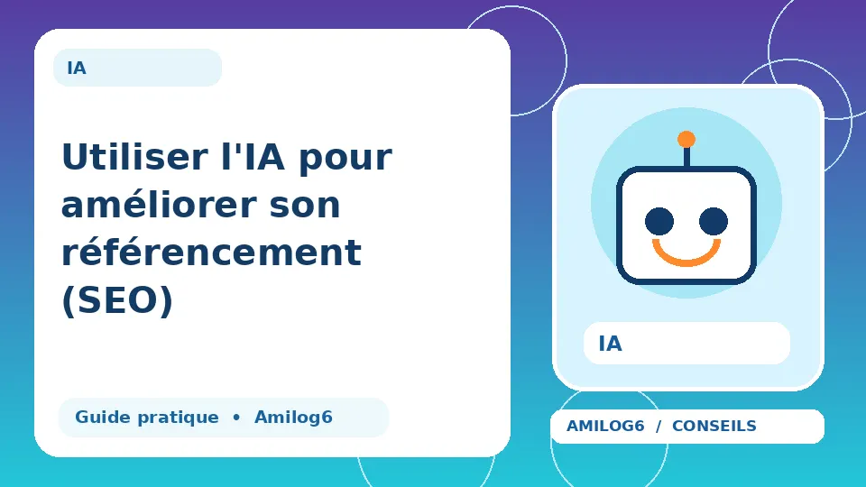 Illustration Amilog6 : Utiliser l'IA pour améliorer son référencement (SEO)