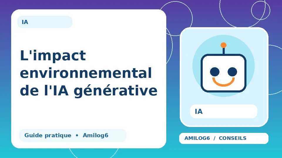 Illustration Amilog6 : L'impact environnemental de l'IA générative