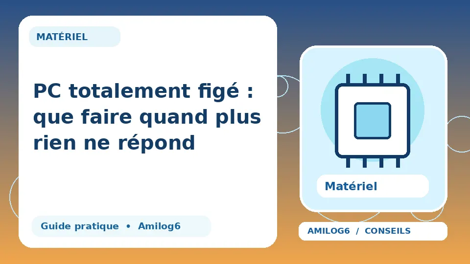 Illustration Amilog6 : PC totalement figé : que faire quand plus rien ne répond