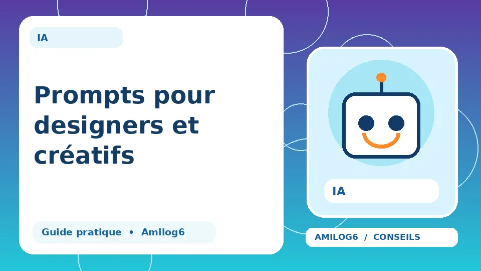 Illustration Amilog6 : Prompts pour designers et créatifs