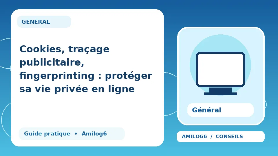 Illustration Amilog6 : Protéger sa vie privée en ligne : cookies et traçage