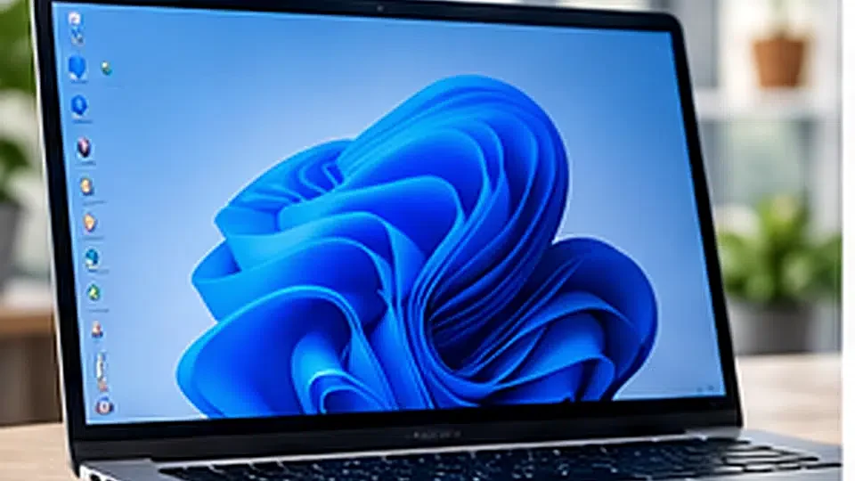 Ordinateur portable sous Windows 11